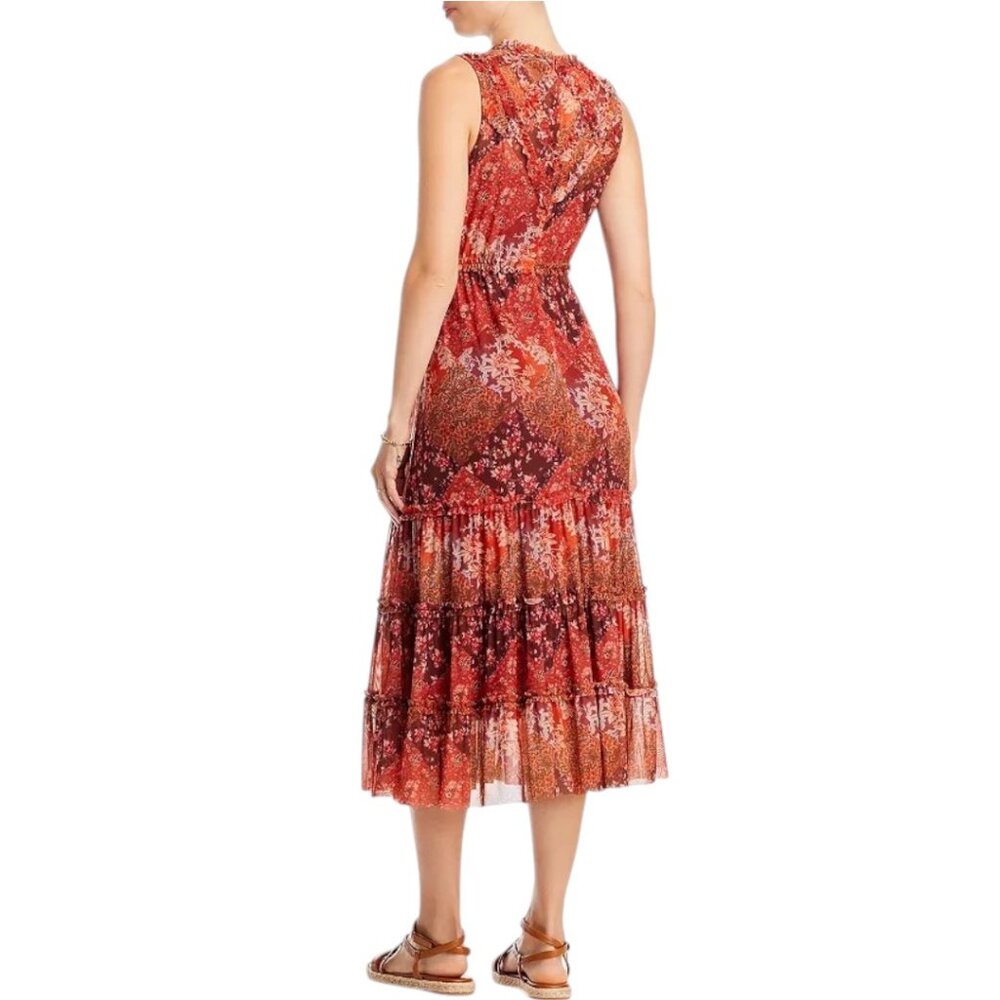 JOHNNY WAS Josephina Mesh Sleeveless Midi Tank Dress Ladies Size Medium - Picture 6 of 7